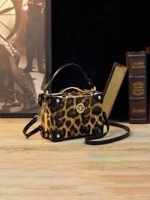 New Stylish Square Top Handle Women Handbag - Multicolor - View 6