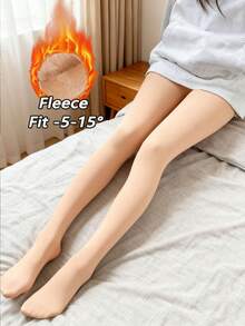 女士保暖内衬紧身裤，200克，保暖舒适，修身款式，适合日常休闲穿着，秋冬季
