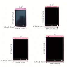 6.5 Inch / 8.5 Inch / 10 Inch / 12 Inch Handwriting Board, Doodle Board, Portable Writing Tablet, Electronic Writing Pad, Reusable Drawing Board, Suitable For Art & Crafts, Home, School And Office Use - Multicolor - View 6