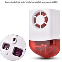 Sirena Inalámbrica, Sirena Inalámbrica para Exteriores para el de Alarma WiFi Alarma de  Acústico-óptica() - 433 millones - Ver 3