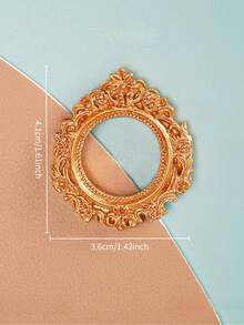 10个/1个复古奢华巴洛克风格树脂相框装饰，圣诞DIY童话娃娃屋迷你相框装饰，适合圣诞娃娃展示，送给家人和朋友的惊喜礼物，珠宝店景观配件