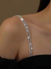 Fashionable Multi-Functional, Adjustable, Replaceable Bra Straps, Accessories, Non-Slip Beautiful Back, Backless Dress, Spaghetti Strap, Body Chain - Multicolor 1 - View 6