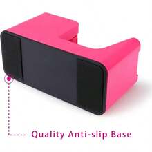 SimpleWork Desktop Tape Dispenser, Pink, 1 in Core, Non - Skid Weighted Base, Tape Cutter Office, Home, School, and Crafts - inicial - Ver 6