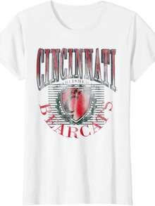 Cincinnati Bearcats Vintage Emblem 90s White T-Shirt - White - View 1