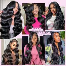 28 30 32 Inch 12A Human Hair Bundles Body Wave Bundles Human Hair Unprocessed Brazilian Virgin Hair Body Wave 3 Bundles Unit Real Human Hair Extensions For  Women Natural Black - Natural Black - Xem 11