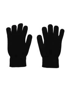 1 Pair Solid Color Thermal Lined Knitted Gloves, Warm For Spring, Autumn, Winter, Suitable For Riding, Driving, Outdoor Activities, Holidays, Dates, Fashion & Versatile - Multicolor - View 14