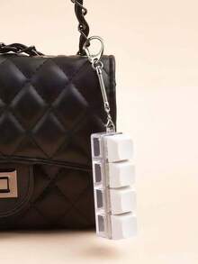 1PC Simple Colorful Keyboard Fidget Toy 4 Keys Keyboard Cube Relief Pressure Relief Keychains, Car Keychain, Bag Pendant, Keychain Accessories, Keyboard Key Design, Adult Finger Keychain, Finger Press Keyring, Calming Keychain, Focus And Relaxation Unzip Keychain Birthday Gifts Party Gifts Holiday Gifts. Car Accessories Bag Charm School Cute Goth Y2k Bag Lanyards With Id Holder Car Accessories Bag Charms. - Multicolor - View 3