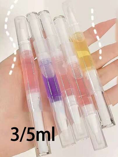 3/5ml Transparent Twist Pens | Refillable Empty Nail Oil Pen With Brush Tip | Cosmetic Lip Gloss Applicators | Eyelash Growth Serum Tube | Cuticle Oil Pen | Essential Oils Dispenser | Travel-Friendly Makeup Tool For Diy Beauty, Salon, Home, And Personal Care