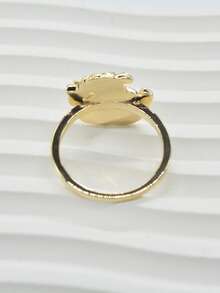 1pc Fashion Punk Style Money Bag Prosperity Ring, Suitable For Men's Daily/Party/Event Wear, Wealth Lucky Ring Accessory, Stylish Charm Jewelry, Great Christmas/Halloween/Easter Gift For Boyfriend/Father - Gold - View 8