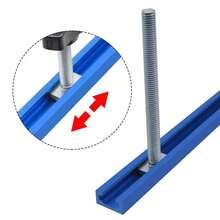 2/6 Pcs T Bolt And Nut Set, Woodworking Tool Jigs, DIY Woodworking Bench Tool, Screw Fixture Workbench T-Slot Fastener - Multicolor - View 6