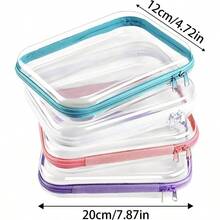 Travel Cosmetic Organizer u2013 Bag Four - Piece Set of Storage Containers Toiletries, Skin Care Products, Women Essentials, Bathroom Carry, Outdoor Trips, Vacation, Daily Portable - inicial - Ver 7