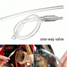 Manual Fluid Extractor Pump, Motorcycle Brake Bleeder Kit, One-Way Check Valve Hydraulic Brake Clutch Bleeding Tool, With Aluminum Alloy Body & Anti-Corrosion Design For Easy, Single-Person Brake Maintenance