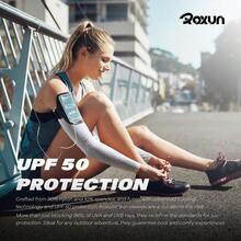 Arm Sleeves Cooling UV Sun Protection Sports Compression For Men/Women - 4 雙 - 黑色+白色+紅色+橘色 - 查看 5