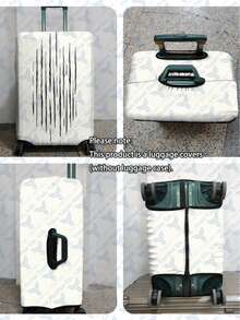 1pc 300g/M² Printed Travel/Business Series Cover Is Perfect For Business Trips, Summer Vacations, Returning To School, And Checked Baggage. Made Of Scratch-Resistant And Durable Polyester, It's Unisex, A Great Value Travel Accessory, Easy To Hand Wash, And Can Be Easily Cleaned. An Essential Accessory For Outdoor Vacations And Travel (Suitable For 20-28 Inch Suitcases). - Multicolor - View 11