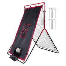 Red de rebote para béisbol y sóftbol , 3,5 x 4,5 pies, 2 en 1, para bateadores ambidiestros - 3,5 x 4,5 pies, 2 en 1 - Ver 8