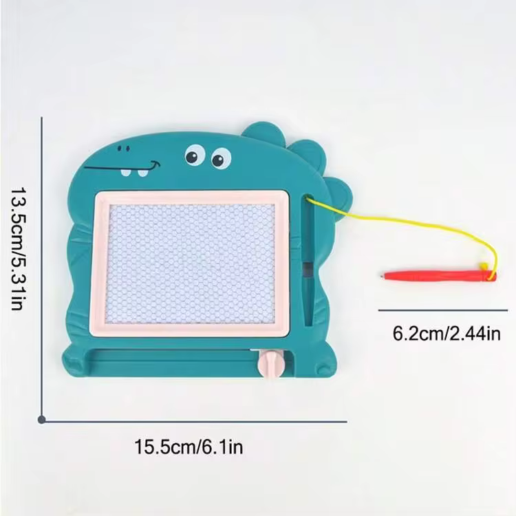 Pizarra de dibujo reutilizable con patrón de dinosaurio de 6.1 pulgadas - Ideal para fiestas de cumpleaños y bolsas de regalo - Multicolor - Añade 2
