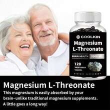 XEMENRY Magnesium L-Threonate 2000mg - Memory And Focus,  Cognitive Function Support, Nootropic Brain Booster, Improves Sleep Quality - 120pcs - 120粒膠囊 - 查看 6