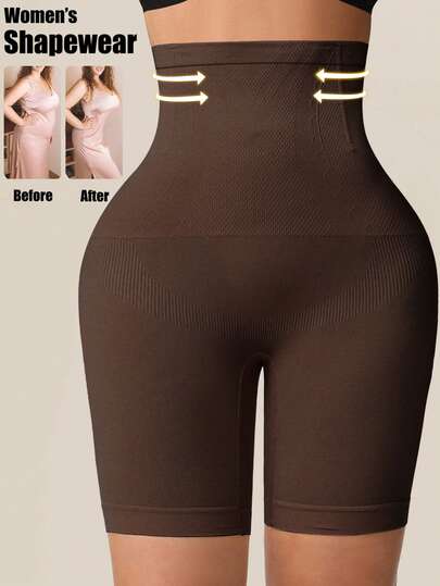 Bragas de control de cintura alta, bragas moldeadoras sin costuras, cinturilla, moldeador corporal, pantalones cortos, faja reductora, levantador de cadera y glúteos, ropa interior moldeadora para mujer