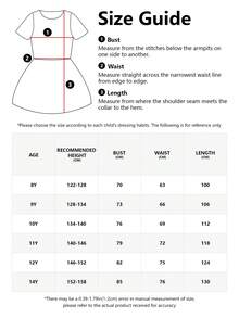 Tween Girl Elegant Lace Trim Bow Back Deep V Mesh Flower Girl Princess Dress, Suitable For Children's Birthday Party, Wedding, Prom, Holiday Occasions - White - View 9