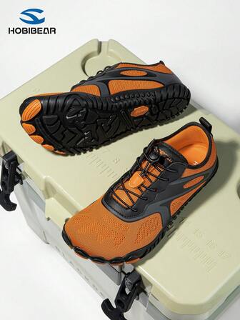 HOBIBEAR Low-Top Sneakers, Minimalist All-Terrain Casual Shoes, Unisex Design, Featuring Elastic Laces, Breathable Woven Upper, And Non-Slip Rubber Outsole, Suitable For Running, Fitness, And Outdoor Activities, Comfortable Wear All Year Round