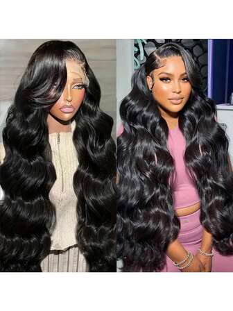 Elegant Body Wave Lace Front Wig For Women - 13x6 Lace Frontal Wigs Human Hair, Pre-Plucked With Youngsters Hair, Long & Wavy, Human Hair Wigs