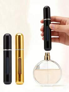 8ml Refillable Perfume Atomizer Bottle, Bottom Refill Design, Convenient For Carrying Perfume On The Go, Reusable Spray Bottle, Mini Portable Liquid Container, Unisex Perfume Travel Spray Bottle