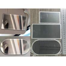 1pc Stainless Steel Car Sun Visor Mirror, Suitable For Makeup And Touch-Ups Inside The Vehicle