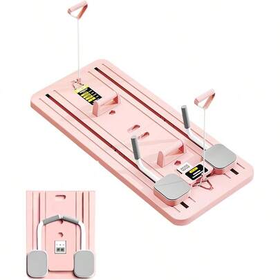 Pilates Board Reformer Set Multifunctional Pilates Reformer Hine Foldable Automatic Rebound Ab Roller Wheel Training Board Portable Pilates Sliding Board Fitn Equipment For Men Women