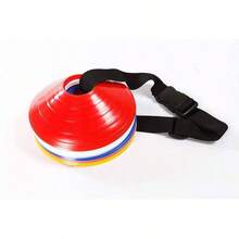 Speed Agility Training Space Saucer - Cono marcador de tierra, multicolor 1.5 pulgadas paquete de 20 para ftbol, cricket, pista y deportes de campo - inicial - Ver 2