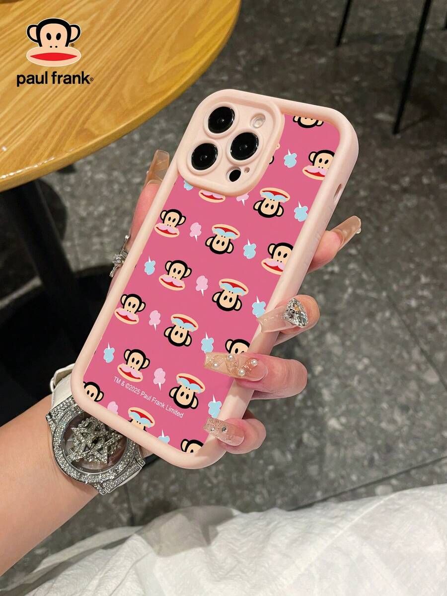 Paul Frank 授权竹子粉色手机壳,全方位防震摄像头保护,设计兼容 13/14/15/16 Pro Max - 彩色 - 查看 1