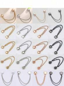 2/4/6pcs Adjustable Magnetic Pant Clips & Sleeve Clips - Alloy Material, Detachable Hem Clips, Suitable For Pants And T-Shirts, Seamless Fastening Clothing Waist Cincher - Multicolor - View 7