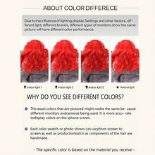 Pet Wigs Cosplay Props Funny Dogs Cats Dress Up Synthetic Red Hair Hat Costumes Headdress Accessories For Halloowen Christmas Supplies - Red - View 10