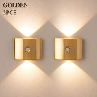 LED智能感应夜灯，室内人体感应壁灯，无线LED壁灯，壁灯，电池供电，粘贴式设计，可旋转，便携，易于安装，色温和亮度可调，适用于走廊、浴室、卧室、厨房、橱柜、楼梯、入口、床头柜、桌子、衣柜、家居装饰、客厅装饰，人体感应灯，床头灯，LED灯，无线灯