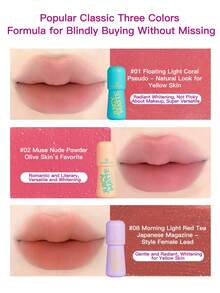 Essence Glow 保濕 Bobo 唇泥搭配 Boscia 唇釉，保濕滋潤 - #6 Swaying Smoke 粉色 2.6g - 搖曳煙粉 - 查看 6