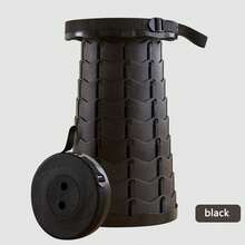 1pc Upgraded Folding Stool, Lightweight Yet More Durable, 400 Lbs Capacity Portable Foldable Stool, Suitable For Camping, Fishing, Hiking, BBQ, Lightweight Yet Sturdy, Collapsible & Extendable Camping Stool, Suitable For Adults Outdoor Travel