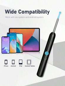 Ear Wax Removal - Earwax Remover Tool With 8 Pcs Ear Set - Ear Canal Cleaner With 1080P Camera - FSA HSA Eligible - Ear Cleaning Kit With 6 Ear Spoon - Ear Camera For IOS & Android - 彩色 - 查看 3