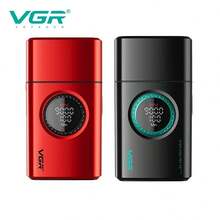 Afeitadora eléctrica VGR Professional Triple Foil con pantalla digital, ajustable, versátil y de alta eficiencia para el afeitado de hombres, modelo V-378 - Multicolor - Ver 5