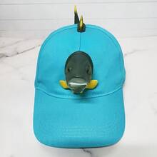 Gorra de béisbol para hombres con decoración de trucha 3D, gorra de sol de moda, gorra de pico de pato para mujeres, gorra de malla, sombrero de pesca en el mar, adecuado para decoración de fiestas de Halloween y Navidad, a principios de temporada. - esquema de color blanco y negro - Ver 10