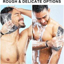 4 bolsas de jabn, bolsas de jabn para jabn slido, bolsas de jabn exfoliante con diferentes rugosidades, soporte de jabn espumoso para ducha y cuidado personal - Gris Azul Cielo black Rosa - Ver 6