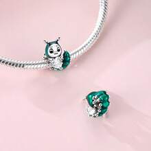 New S925 Silver Cartoon Charm Bead Pendant, Suitable For Original DIY Bracelet, Women's Birthday Engagement Fashion Jewelry Gift