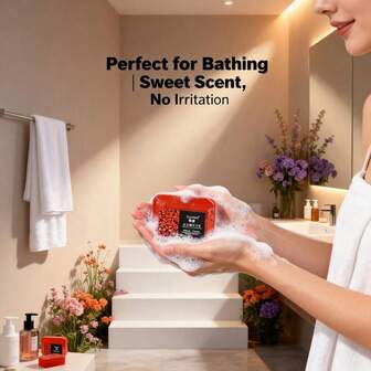 家庭装石榴香皂，全身沐浴，清爽无刺激，适合所有肤质，男女皆宜，浪漫礼品皂