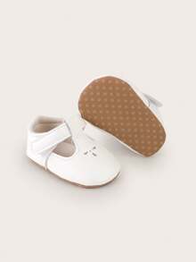 Spring And Autumn Infant Shoes For Girls Aged 0-1 Years Old, Anti-Slip Soft Sole First Walkers Shoes - White - View 11