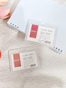 2 chiếc ví đựng thẻ trong suốt màu kẹo ngọt, dùng để kiểm soát ra vào, bảo vệ thẻ ID công việc, hộp đựng danh thiếp, thẻ ảnh đa chức năng, phù hợp cho cả nam và nữ, dùng hàng ngày, ví mini, ví nhỏ, ví đựng thẻ, ví đựng thẻ ảnh. - trắng - Xem 4