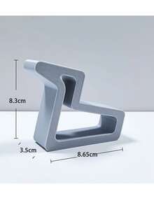 3件套门窗挡块，柔性橡胶门挡，门楔，顶部门挡，安全门挡，防撞门吸盘，多功能楔块，便捷门钩，窗户夹，方便开启门窗，家居办公配件（白色、黑色和灰色） - 彩色 - 查看 5
