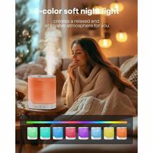 - Humidificadores para recmara y hogar, humidificador de aire de 2, 5 l de llenado superior para habitacin, habitacin de beb, ultrasnico silencioso, con difusor de aceite y luz - Blanco - Ver 7