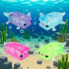 1个墨西哥钝口螈软萌减压玩具 | 闪亮液体填充减压玩具 | 新奇解压玩具，适合游戏玩家、收藏家、史迪奇玩具、旅行玩具、课堂减压玩具、迷你洗澡玩具、圣诞文具减压球、生日礼物、圣诞礼物、万圣节礼物、圣诞袜填充物、完美礼物、玩具、游戏 - 彩色 - 查看 1