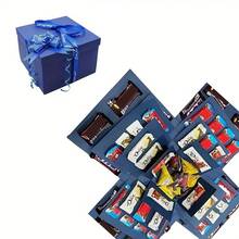 Multi-Layer Surprise Gift Box With Lid - DIY Multi-Layer Photo Album Surprise Box - Keepsake Box - Multi-Compartment Display & Storage Box - Suitable For Birthday, Valentine's Day, Wedding, Proposal, Christmas, Halloween, Thanksgiving, Parties And Other Everyday Gift Packaging, Makes A Great Gift - Multicolor - View 11