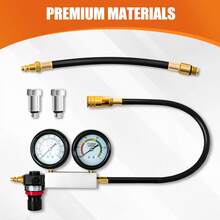 UK Petrol Engine Cylinder Leak Down Tester Compression Leakage Detector Kit Set - Rose Red - View 7