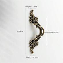 1 pezzo Maniglia retrò in lega di zinco bronzo antico e argento per mobili, cassetti, armadi, credenze, cantinette vino, accessori per mobili - Multicolore - Visualizzare 14
