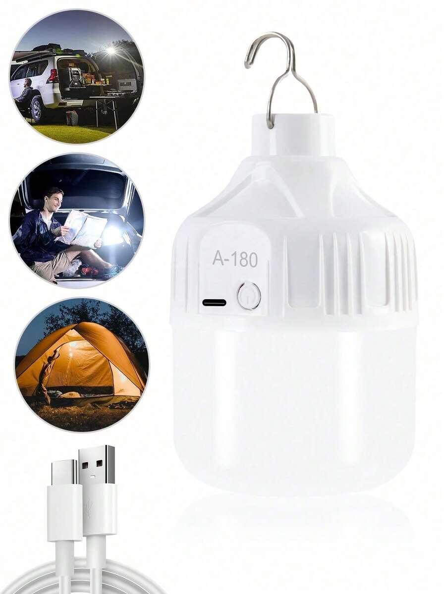 USB充電式緊急照明燈，多功能照明燈，適用於居家、戶外、露營、徒步、工作，長效LED燈，適用於浴室、臥室、廚房、櫥櫃、樓梯、宿舍等多種環境